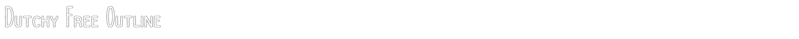 Dutchy font preview
